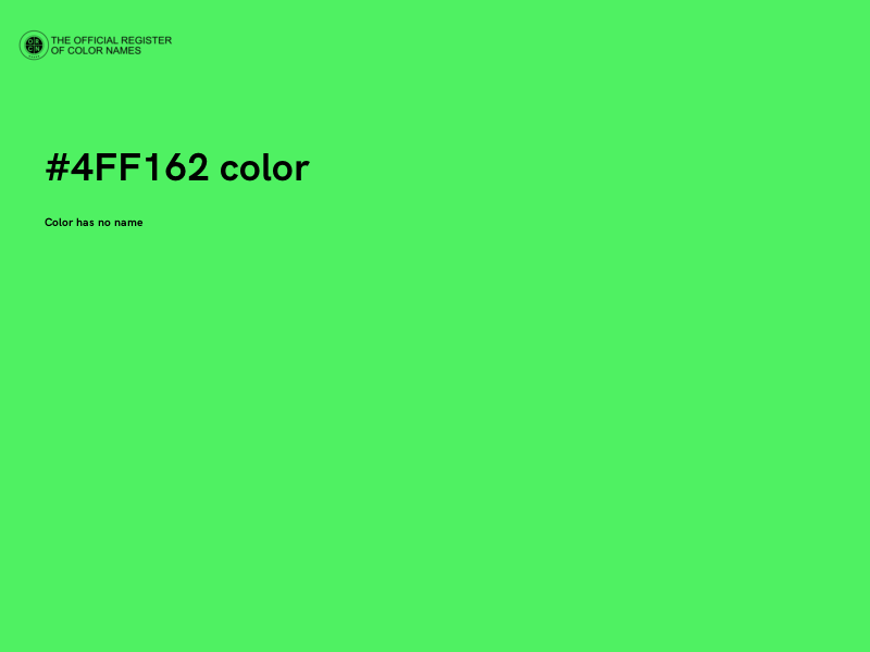 #4FF162 color image