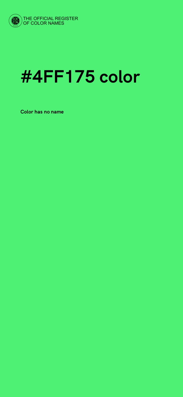 #4FF175 color image