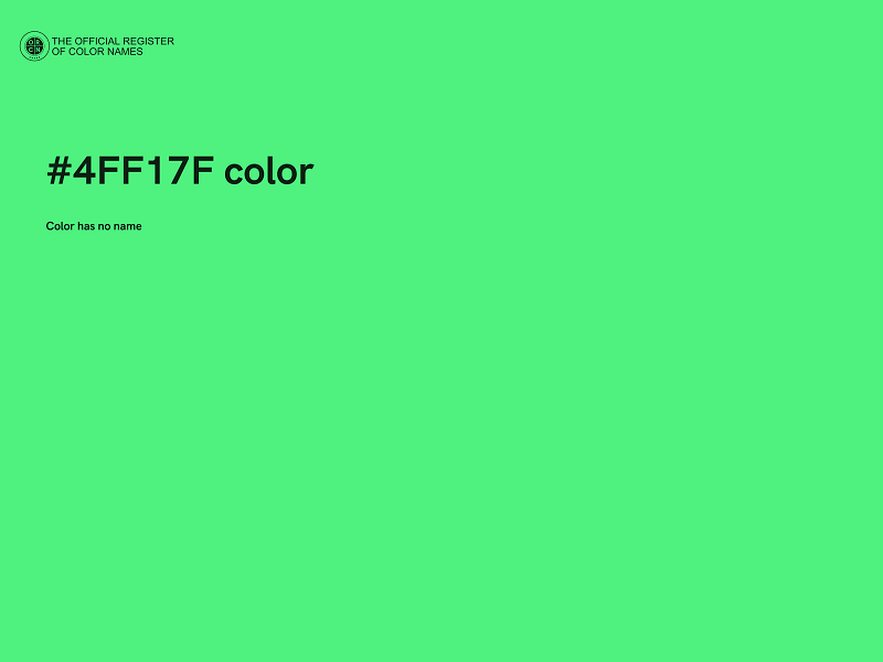 #4FF17F color image