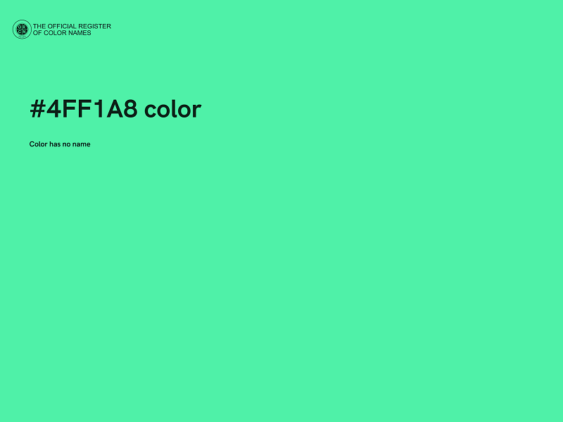 #4FF1A8 color image