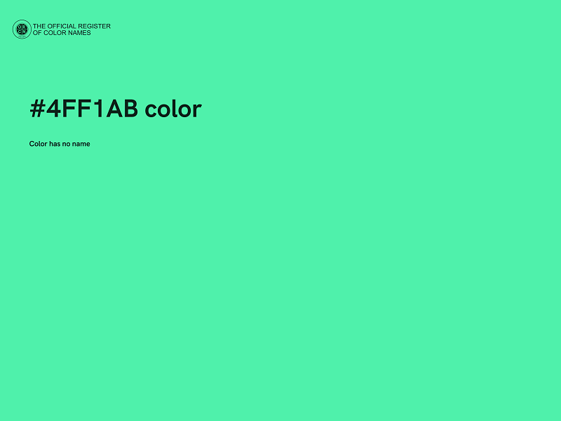 #4FF1AB color image