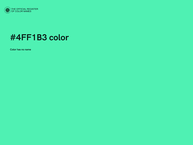 #4FF1B3 color image