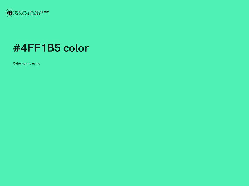 #4FF1B5 color image