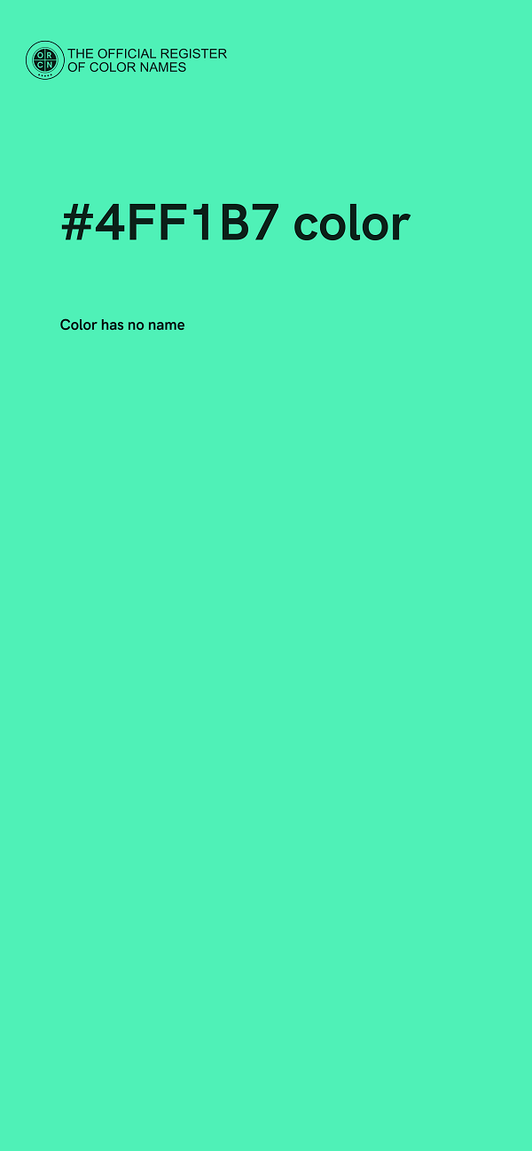 #4FF1B7 color image