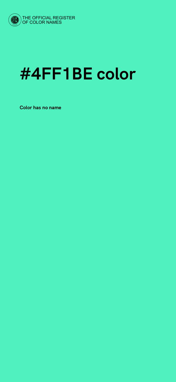 #4FF1BE color image