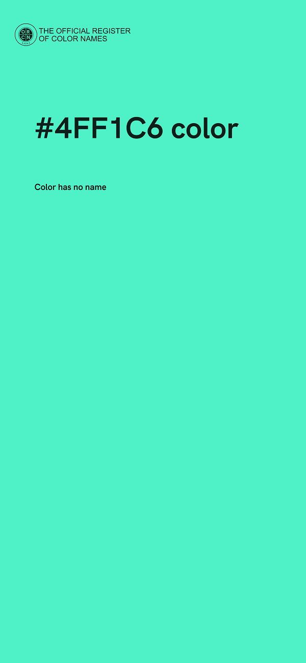 #4FF1C6 color image