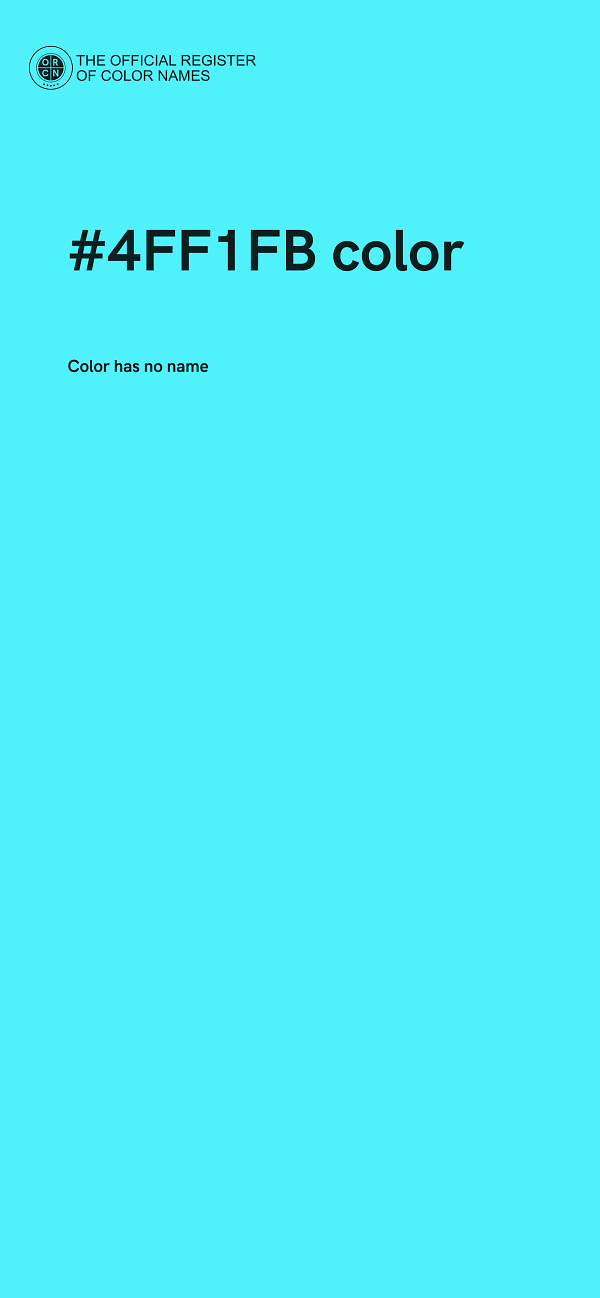 #4FF1FB color image