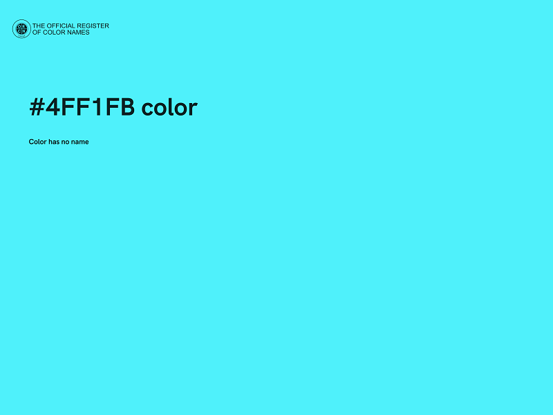 #4FF1FB color image