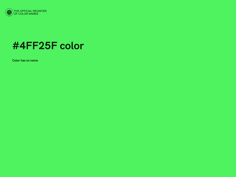 #4FF25F color image