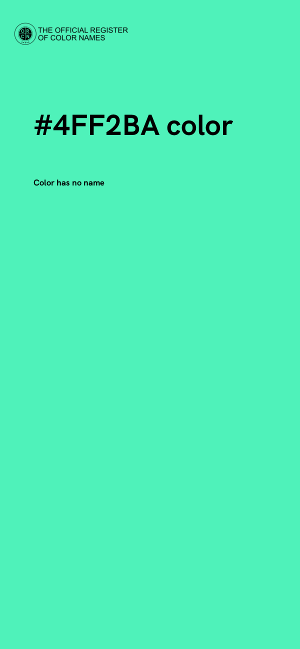 #4FF2BA color image