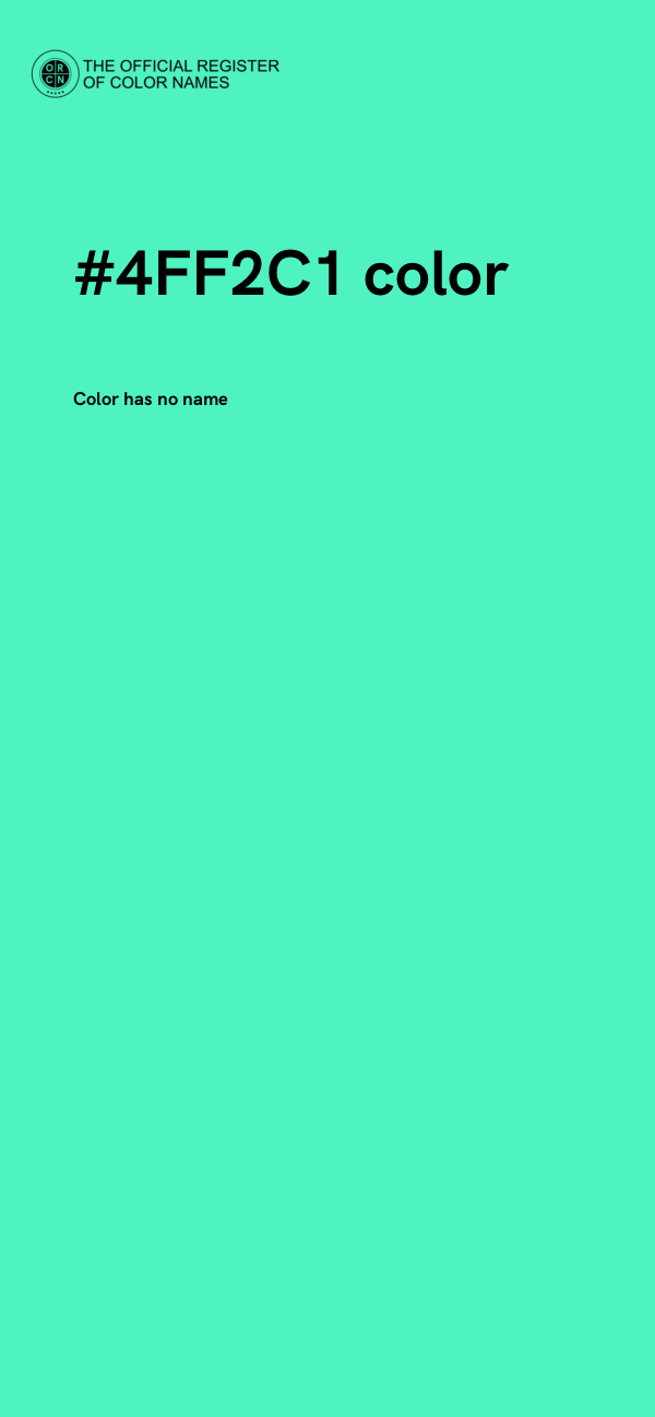#4FF2C1 color image