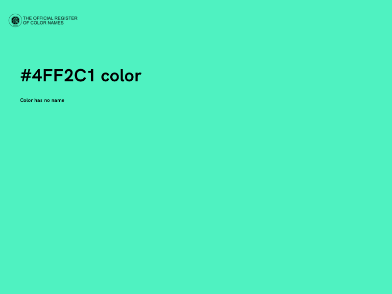 #4FF2C1 color image