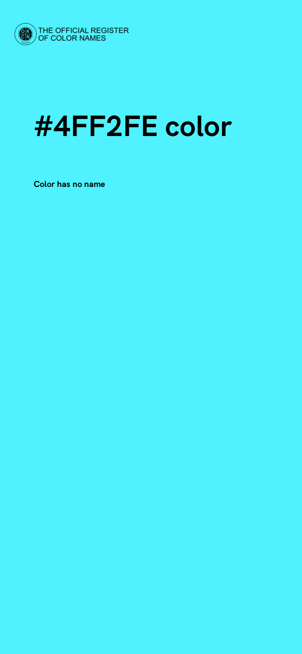 #4FF2FE color image