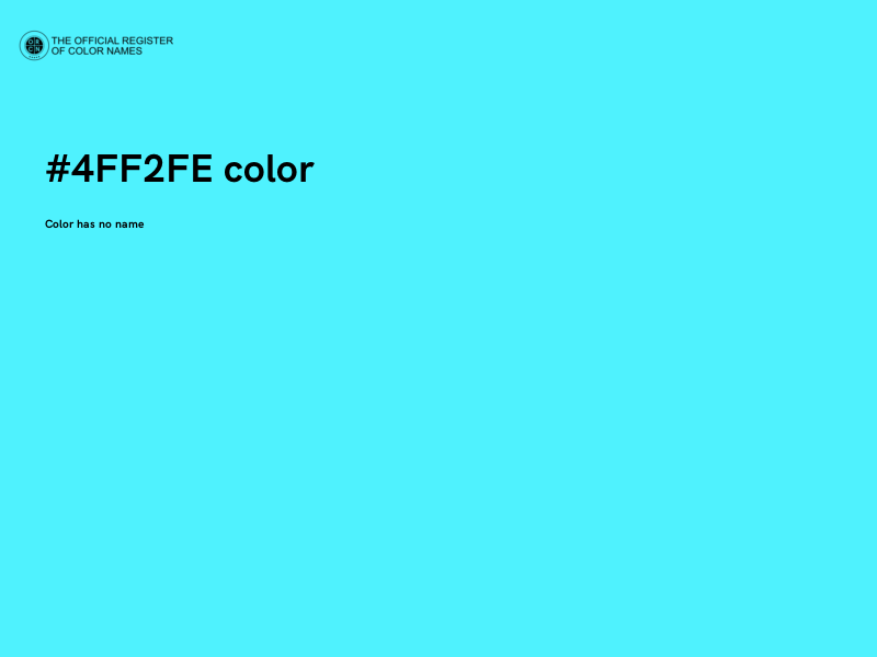 #4FF2FE color image