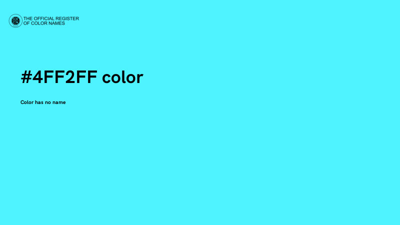 #4FF2FF color image