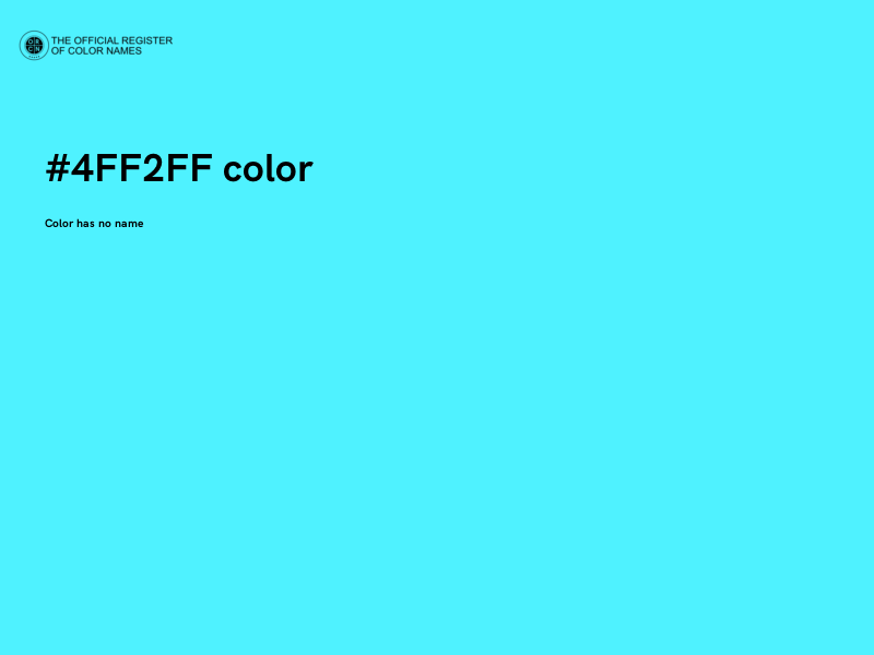 #4FF2FF color image