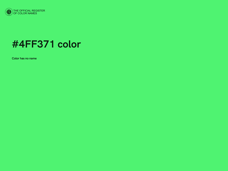 #4FF371 color image