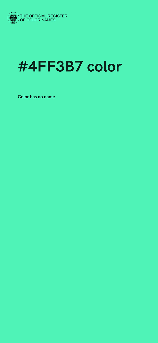 #4FF3B7 color image