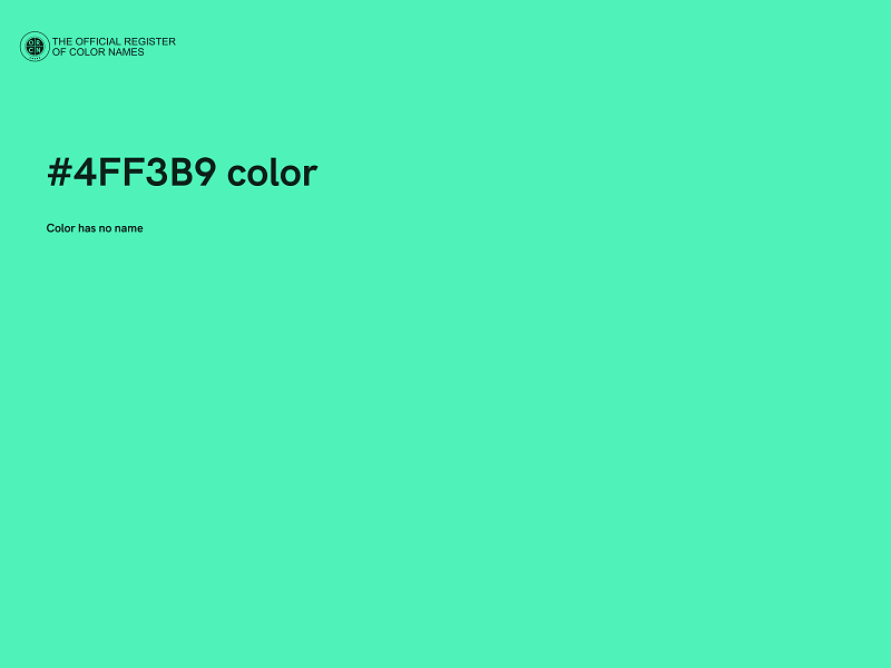 #4FF3B9 color image