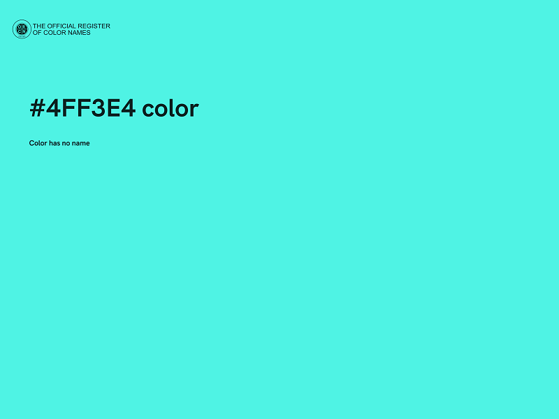 #4FF3E4 color image