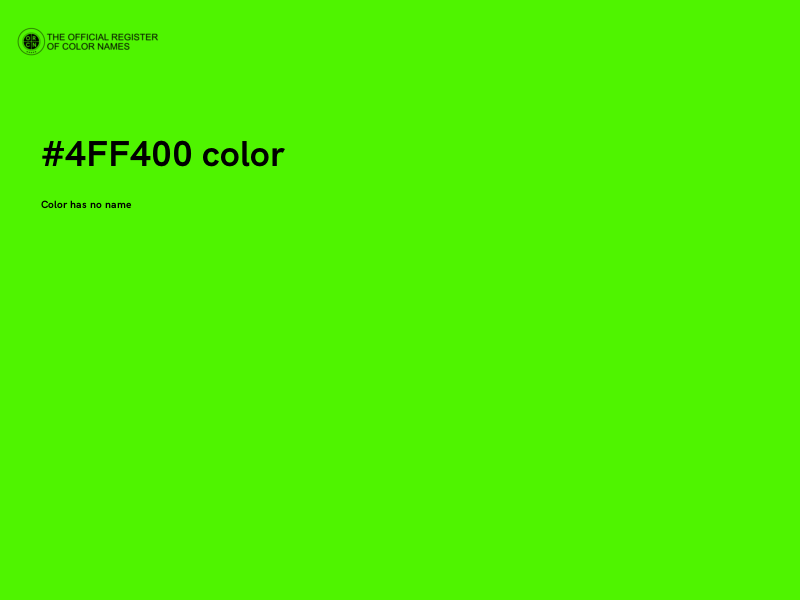 #4FF400 color image