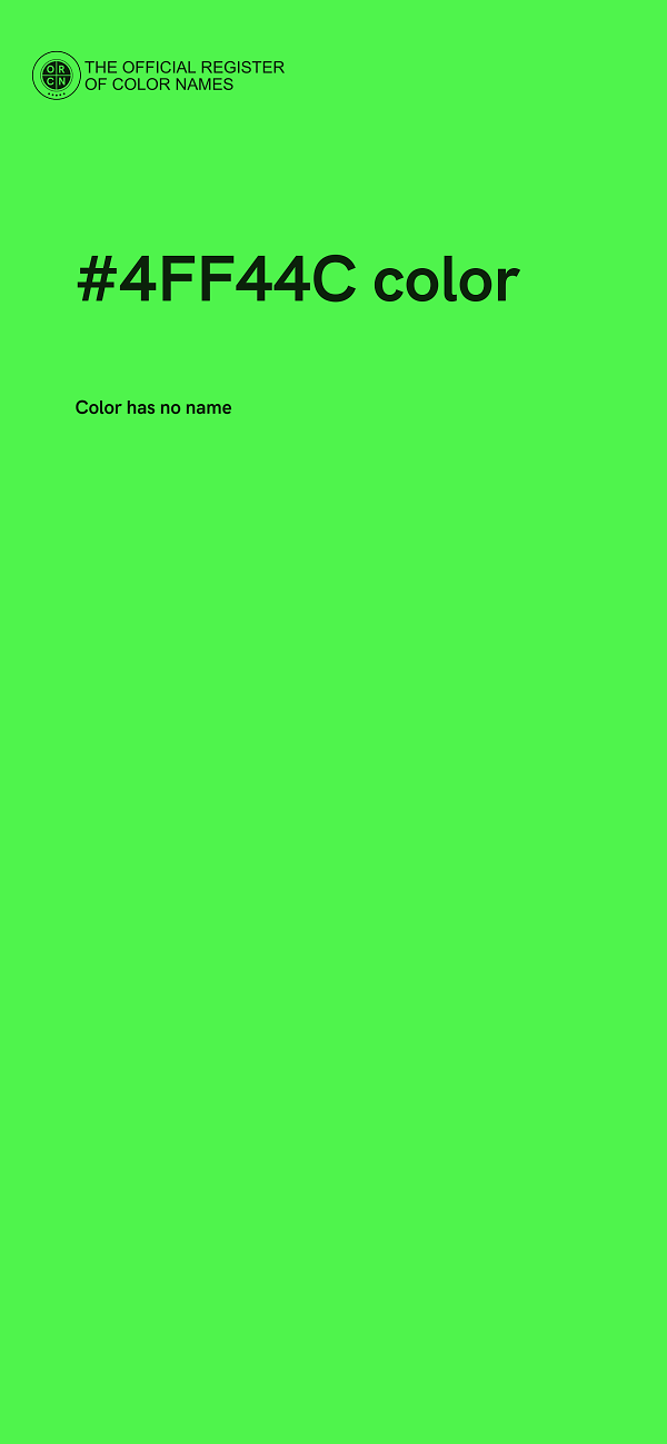#4FF44C color image