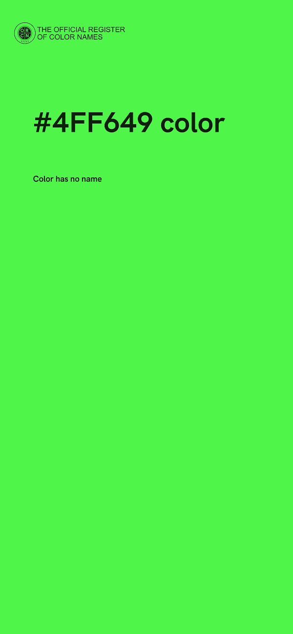 #4FF649 color image