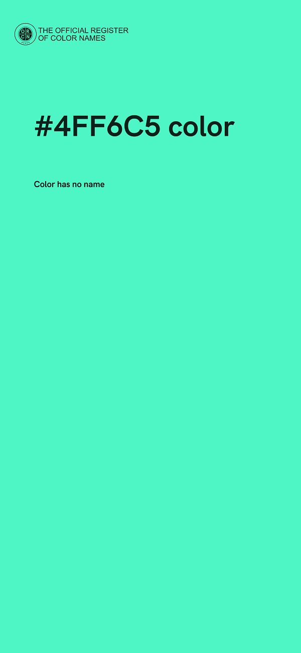 #4FF6C5 color image