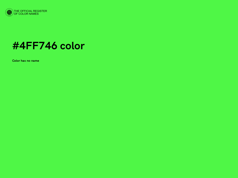 #4FF746 color image