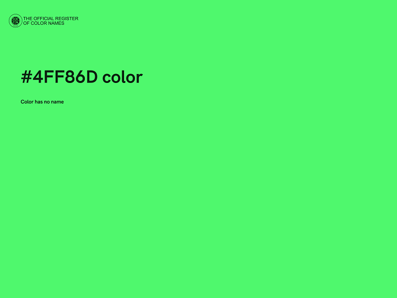 #4FF86D color image