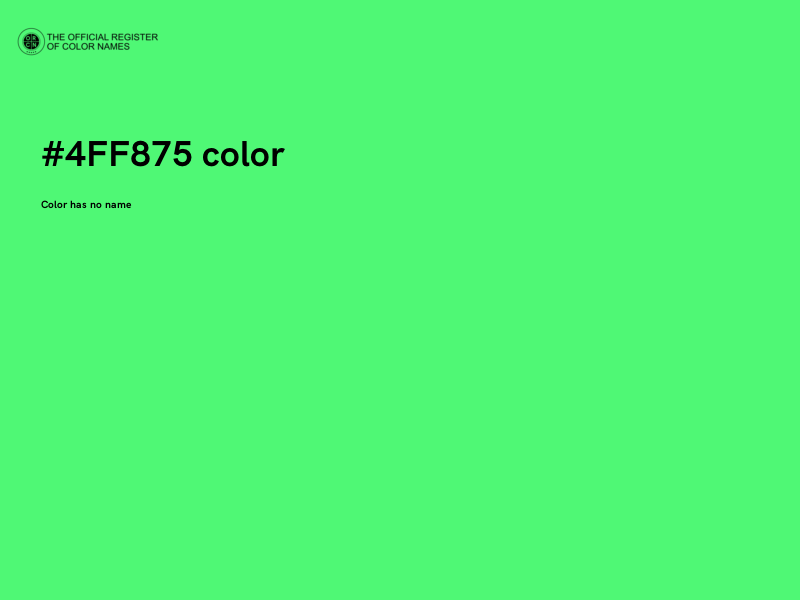 #4FF875 color image
