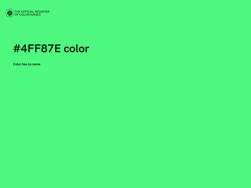 #4FF87E color image