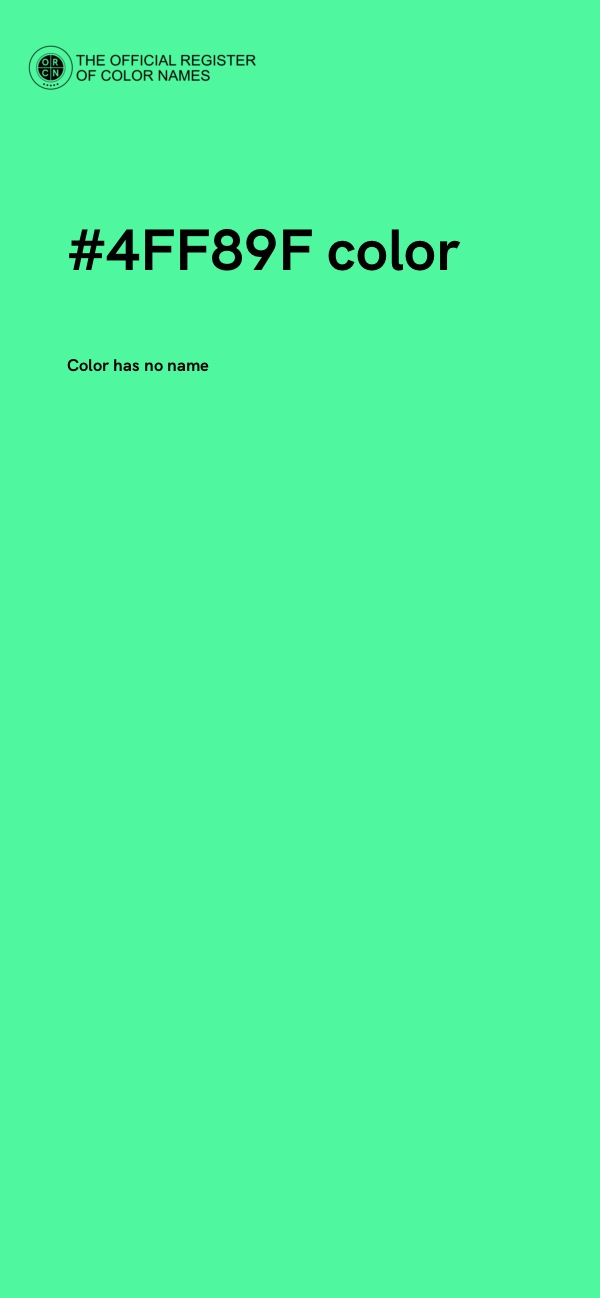#4FF89F color image