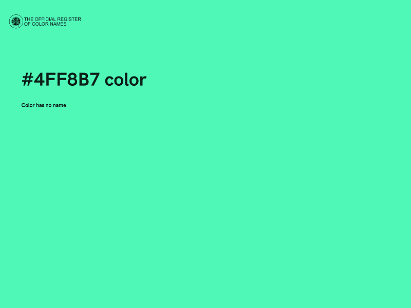 #4FF8B7 color image