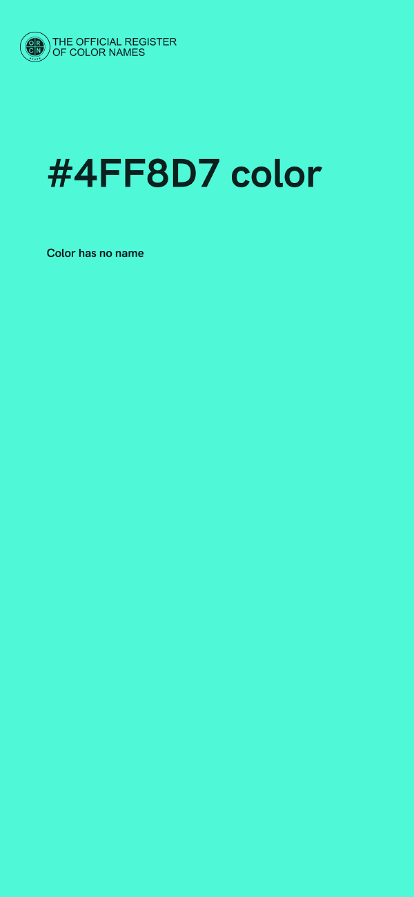 #4FF8D7 color image