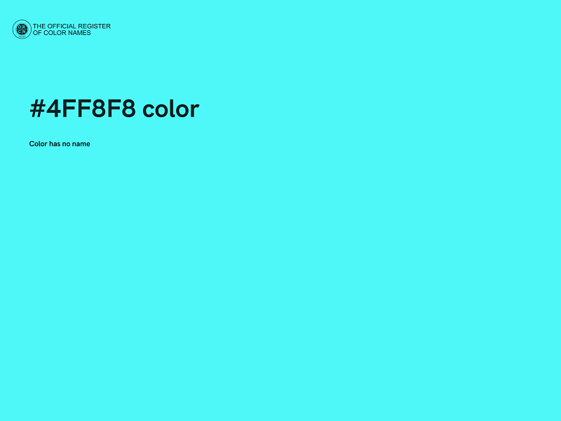 #4FF8F8 color image