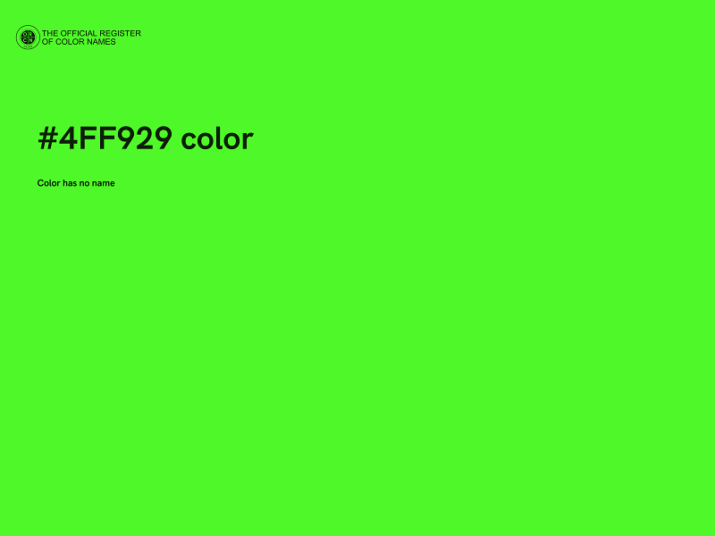 #4FF929 color image