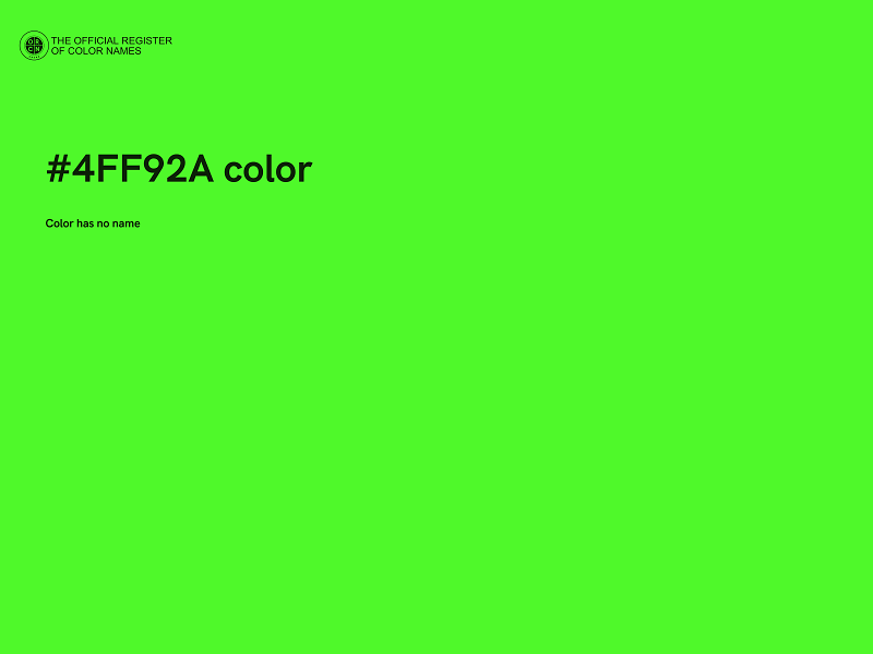 #4FF92A color image