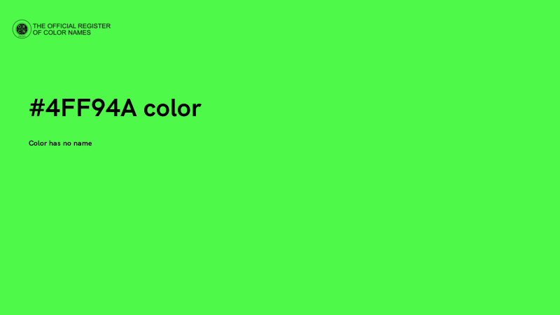 #4FF94A color image
