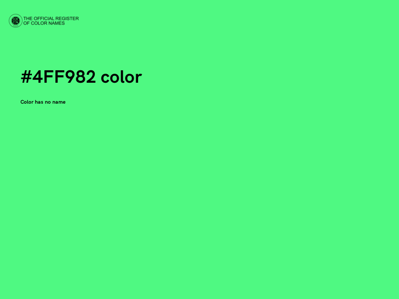 #4FF982 color image