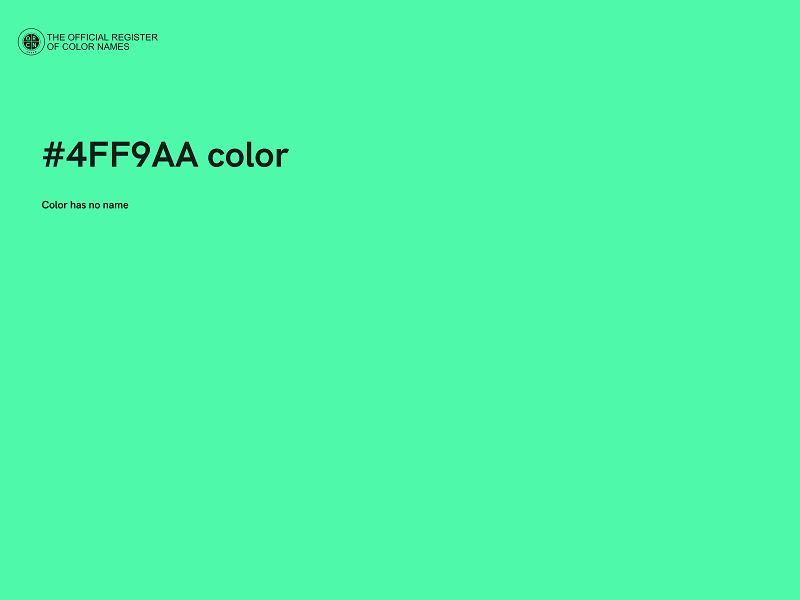 #4FF9AA color image
