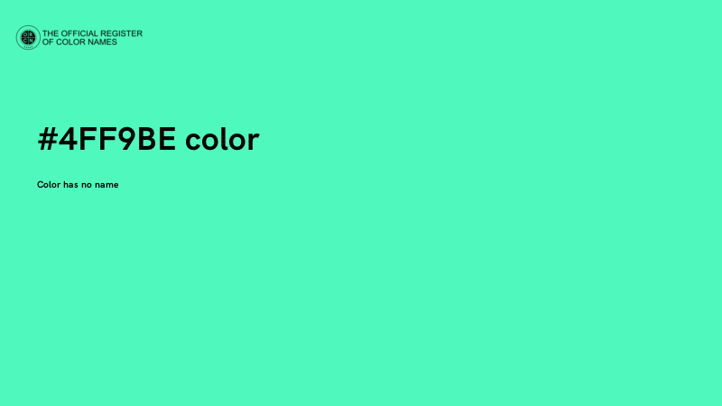 #4FF9BE color image