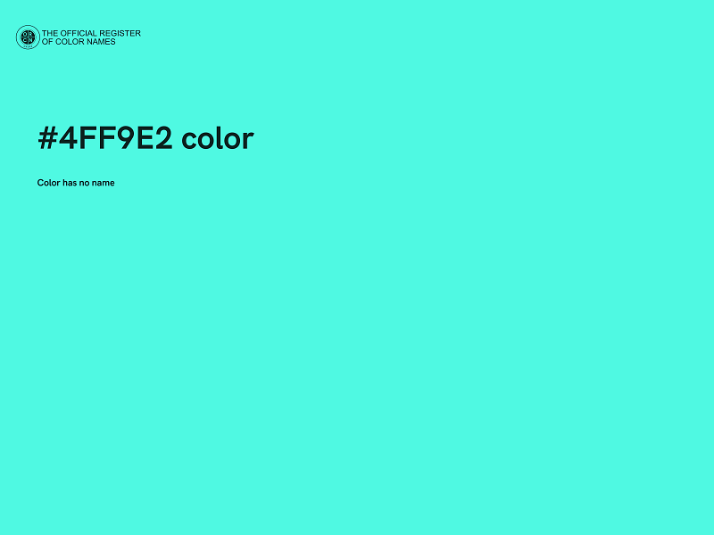 #4FF9E2 color image