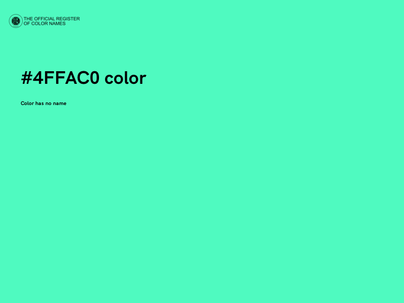 #4FFAC0 color image