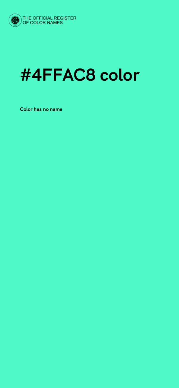 #4FFAC8 color image