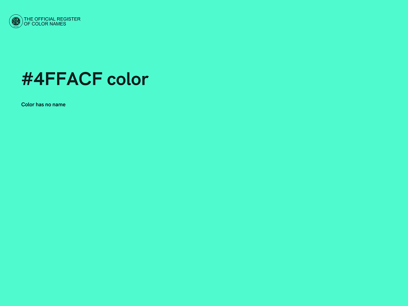 #4FFACF color image