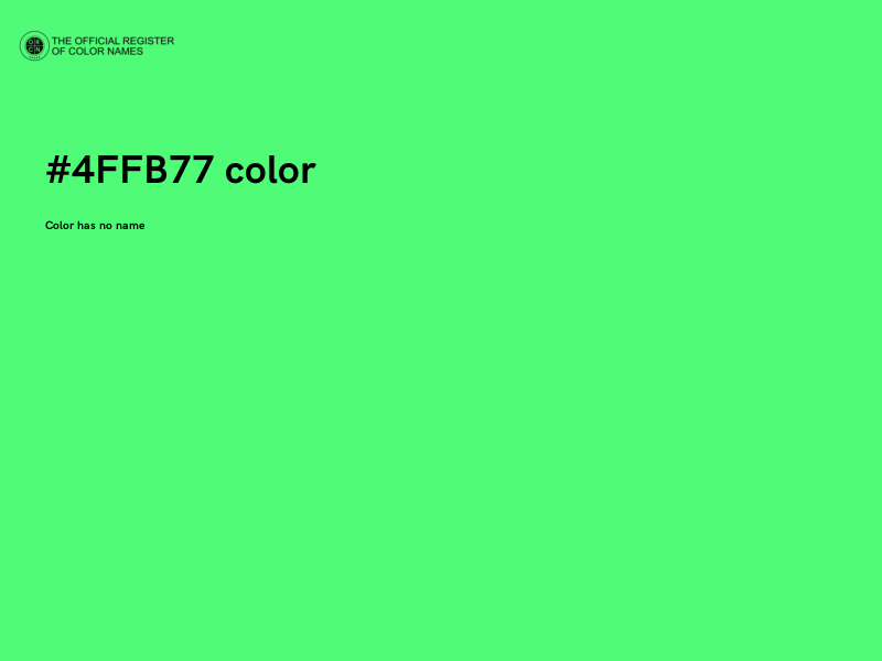 #4FFB77 color image