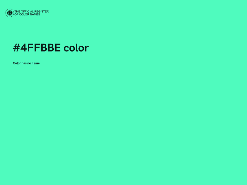 #4FFBBE color image