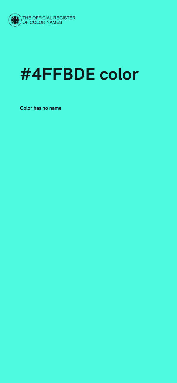 #4FFBDE color image
