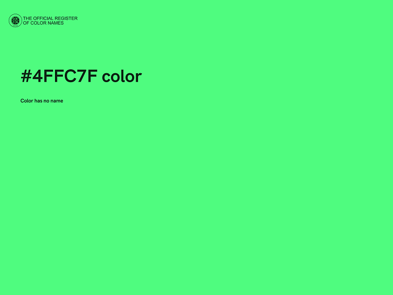 #4FFC7F color image